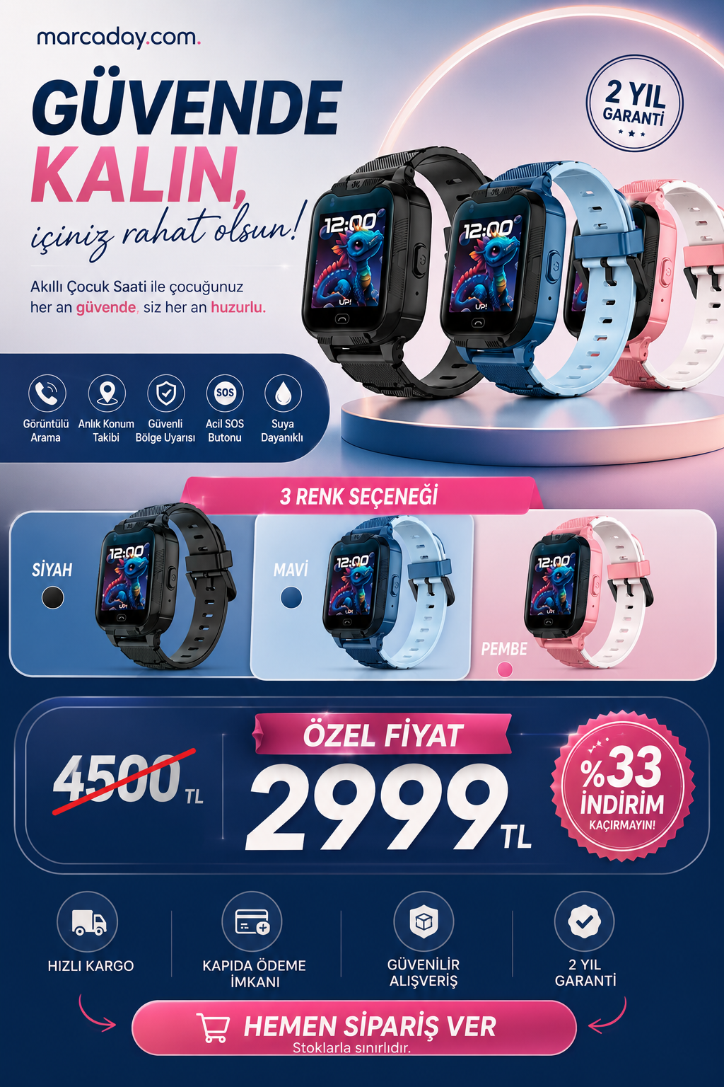 Upwatch Upsmart Kids GPS 4G Çocuk Saati
